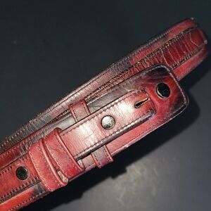 Lucchese Belt black cherry, buckle not included